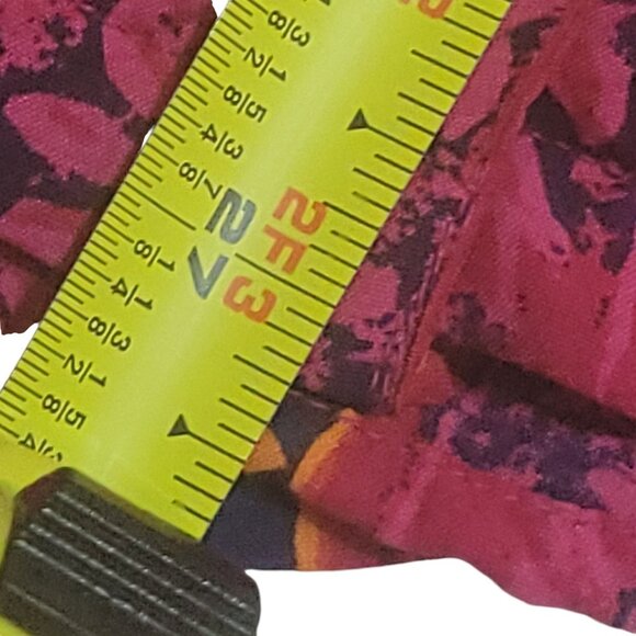 Vintage 90s Westbound Womens XL Button-Up Shirt Bright Pink Orange Rayon Stripe - Picture 6 of 16